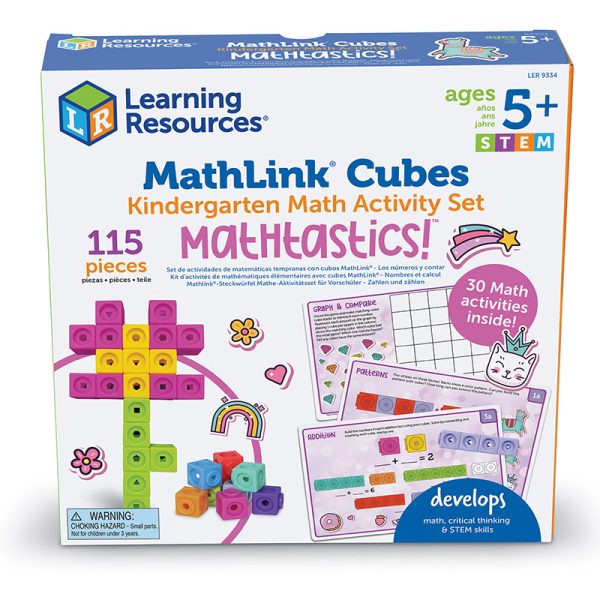 Learning Resources Mathlink® Cubes Kindergarten Math Activity Set: Mathatics!
