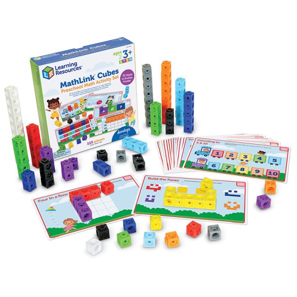 Learning Resources Mathlink® Cubes Preschool Math Activity Set