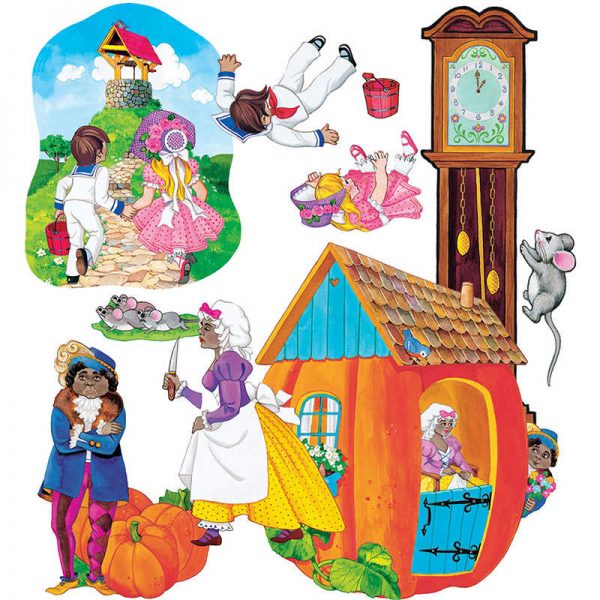 Little Folks Visuals Nursery Rhymes Flannelboard Set 1
