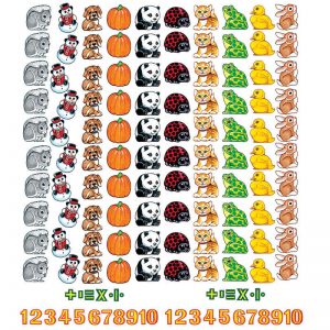 Little Folks Visuals Beginners Counting Flannelboard Set, 132 Pieces