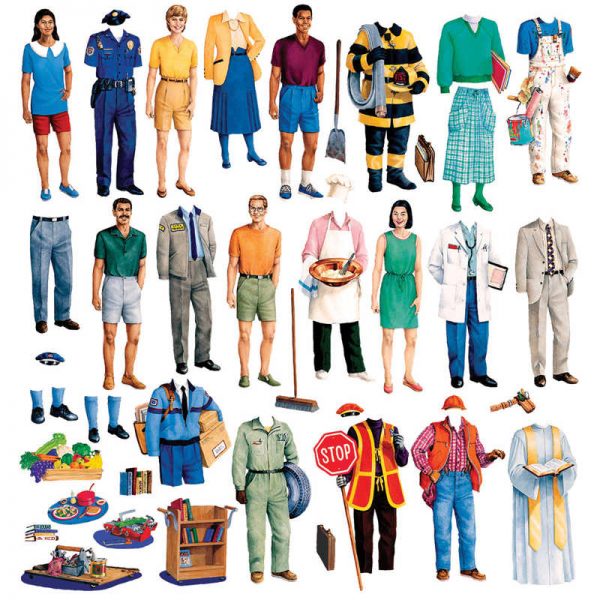 Little Folks Visuals Community Helpers Flannelboard Set