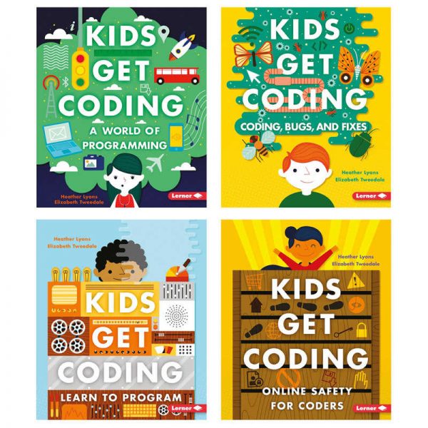 Lerner Publishing Group Kids Get Coding Books, Set of 4