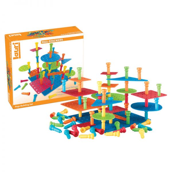 Lauri® Tall-Stackers™ Pegs Building Set
