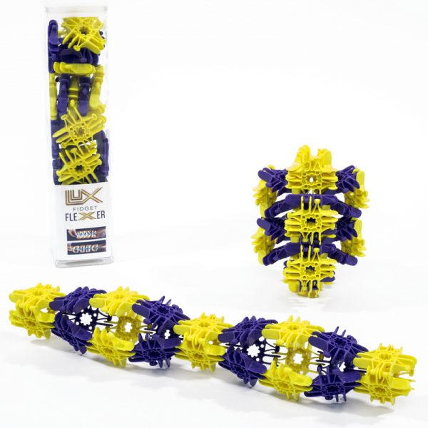 Lux Blox™ Fidget Flexers, Purple/Yellow