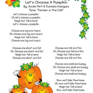 Let’s Choose A Pumpkin Song by Frog Street Press Music Activity 6