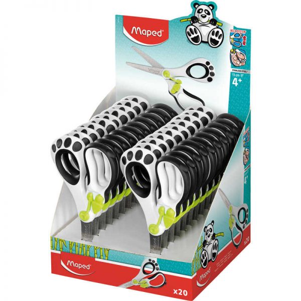 MAPED 5" Koopy Automatic Opening Spring Scissors, Classpack of 20
