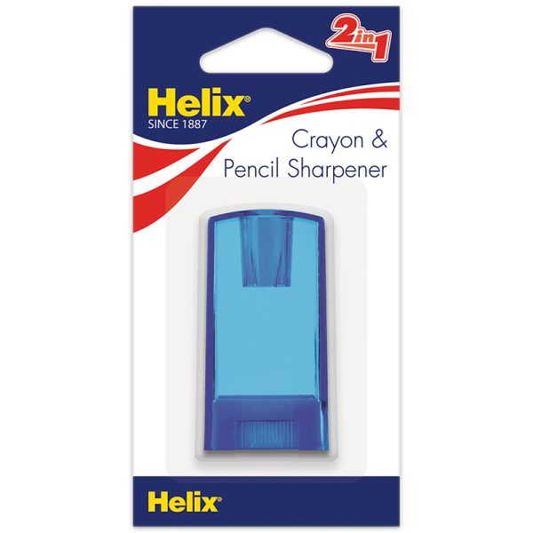 Helix Crayon & Pencil 2-Hole Canister Sharpener