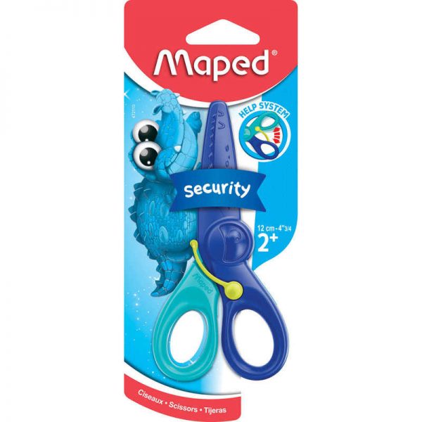 Maped® Kidicut Spring-Assisted Plastic Safety Scissors, 4.75", Pack of 12