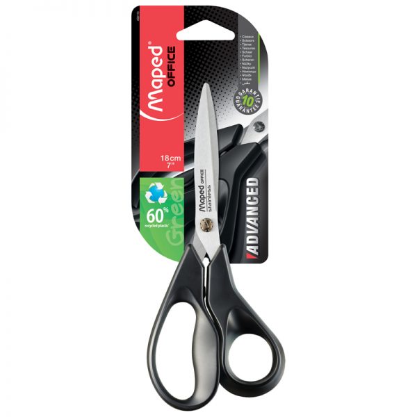 Maped Eco-Friendly Recycled Scissors, 7"
