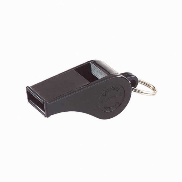 Martin Sports Black Plastic Whistles, Set of 12