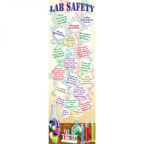 McDonald Publishing Science Lab Safety Colossal Poster
