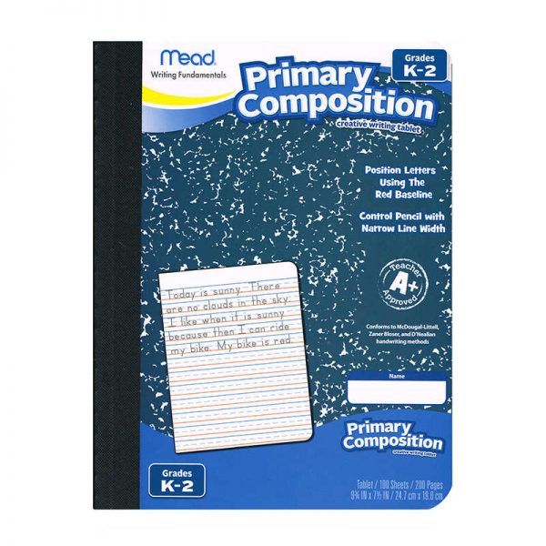 Mead® Primary Composition Book, Full Page Ruled, 100 Sheets