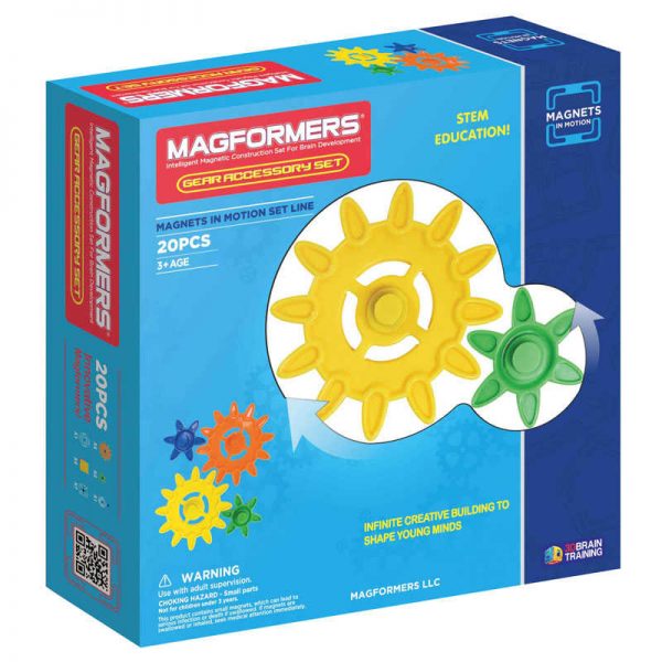 Magformers Magnets in Motion Gear Accessory 20pc Set