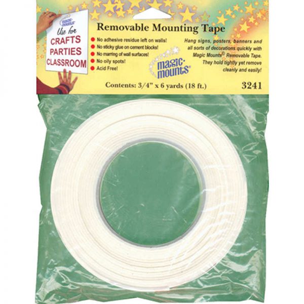 Magic Mounts Magic Mounts® Removable Mounting Tape 3/4" x 18'