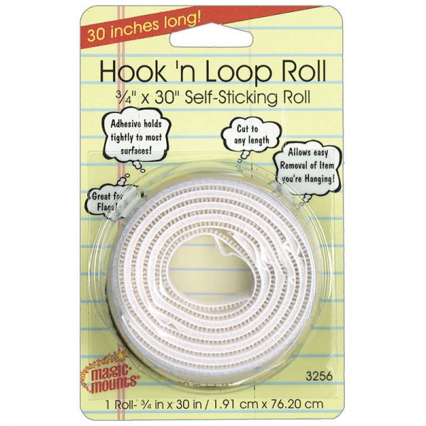 Magic Mounts Hook 'n Loop, 3/4" x 30" Roll