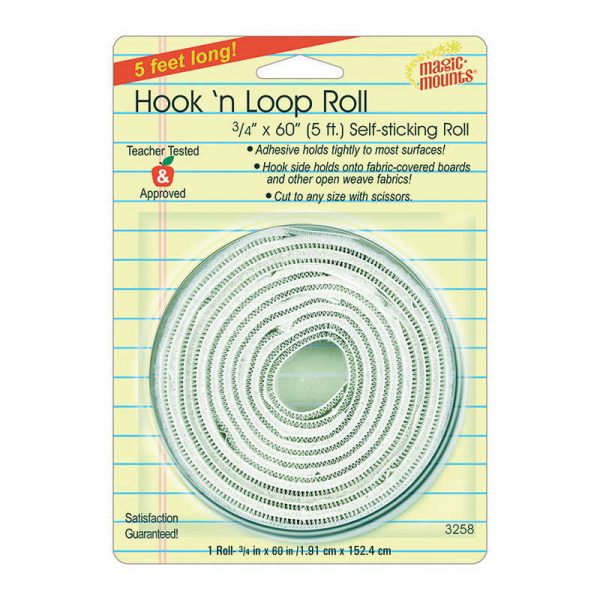 Magic Mounts Hook 'n Loop, 3/4" x 60" Roll