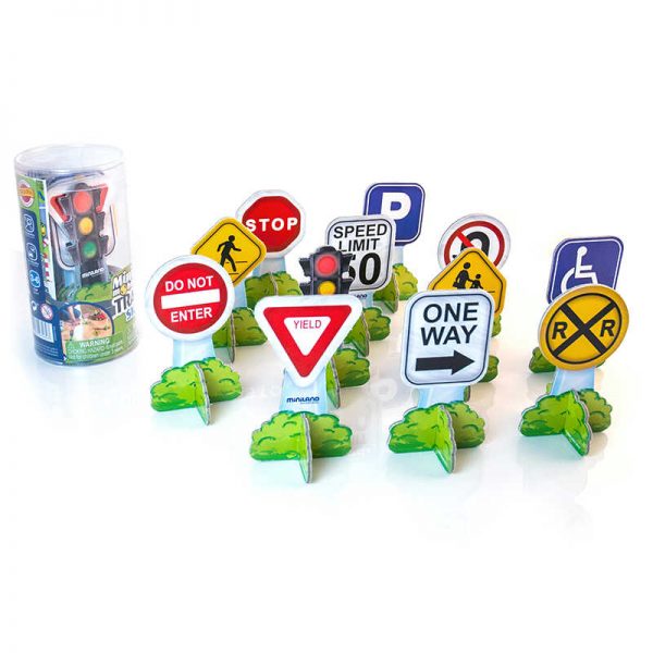 Miniland Educational Minimobil Traffic Signs, 25 Pieces