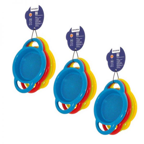 Miniland Educational Sieves, 4 Per Pack, 3 Packs