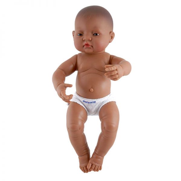 Miniland Educational Anatomically Correct Newborn Doll, 15-3/4", Hispanic Boy