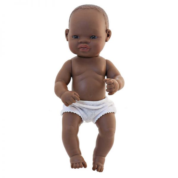 Miniland Educational Anatomically Correct Newborn Doll, 12-5/8", African Girl