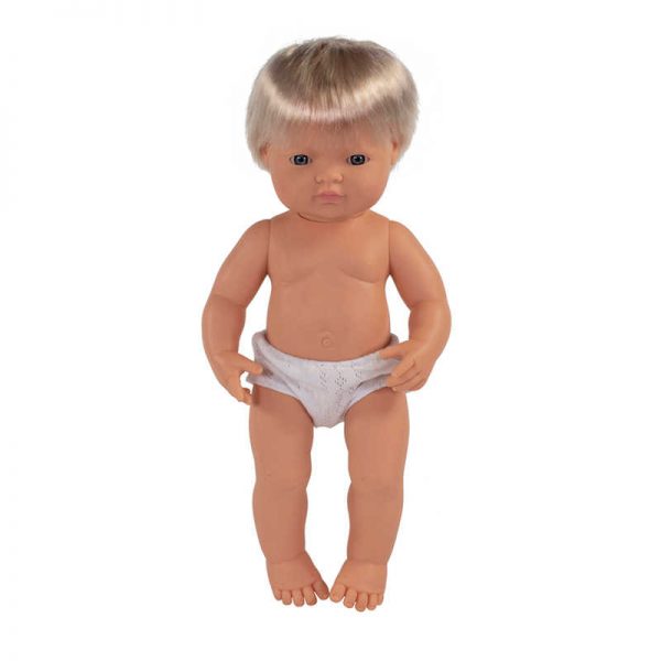 Miniland Educational Baby Doll 15" Causasian Boy