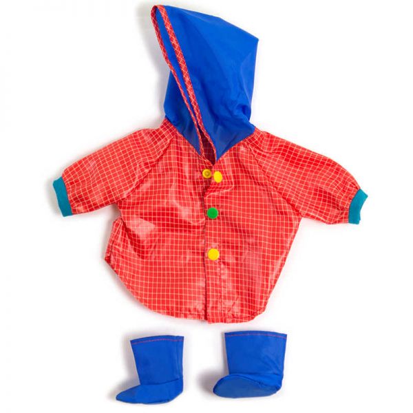 Miniland Educational Doll Clothes, Rain Coat & Boots