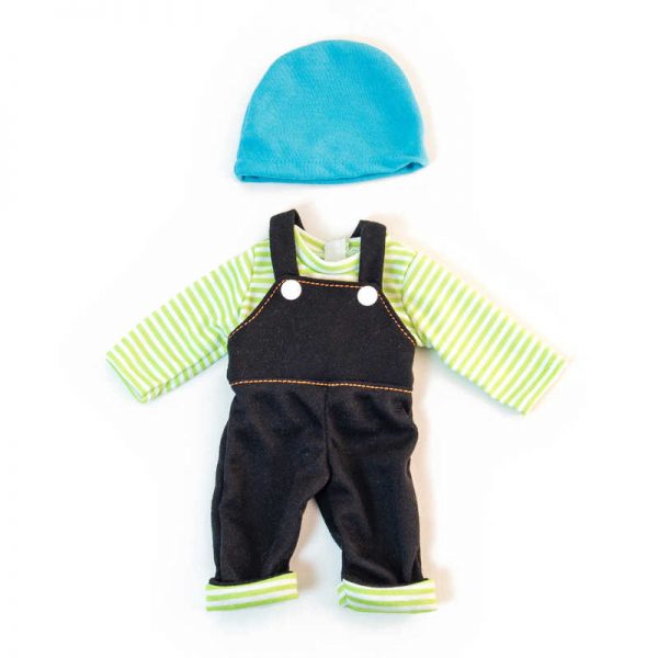 Miniland Educational Doll Clothes, Fits 12-5/8" Dolls, Mild Weather Jumper/Cap Set