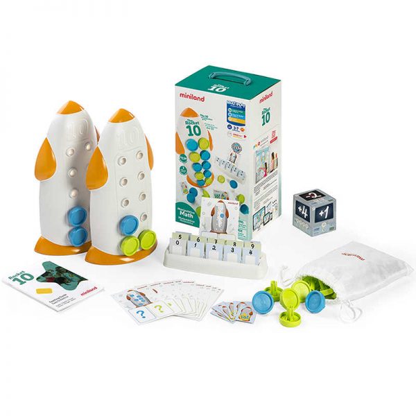 Miniland Educational The Rocket 10, Math Manipulative