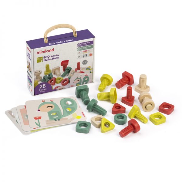 Miniland Educational ECO Nuts & Bolts