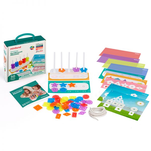 Miniland Educational Translucent Sort & Count Abacolor