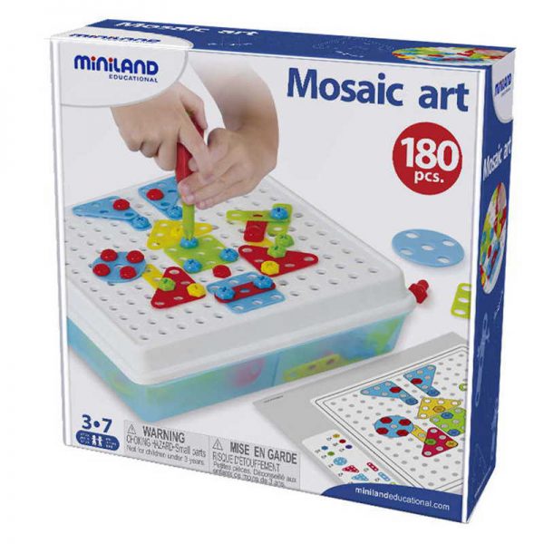 Miniland Educational Mosaic Art, 180 Pieces