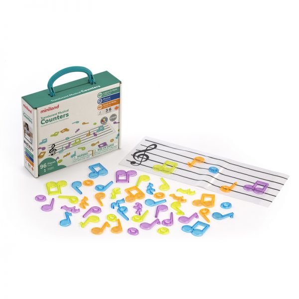 Miniland Educational Translucent Musical Counters