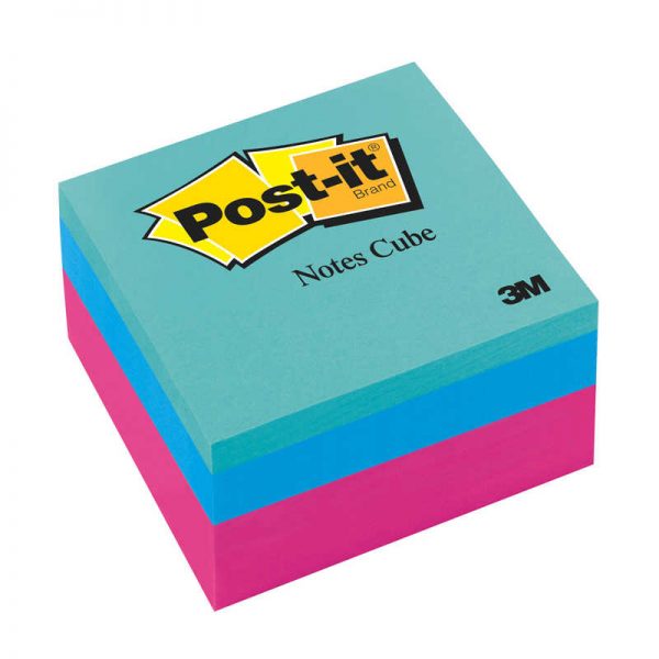 Post-it® Notes Cube, 2" x 2", Ultra Colors, 400 Sheets/Cube