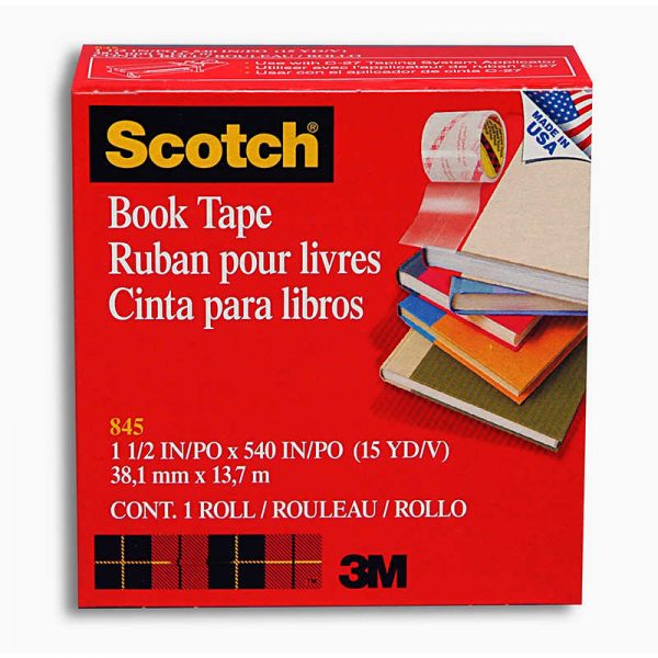 Scotch® Book Tape, 1-1/2 in x 15 yd Roll