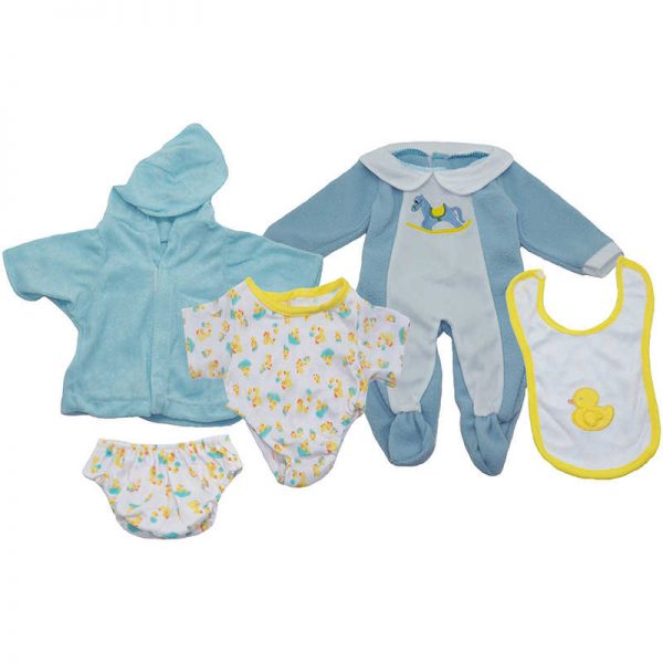 Get Ready Kids Boy Doll Clothes Set, 3 Outfits
