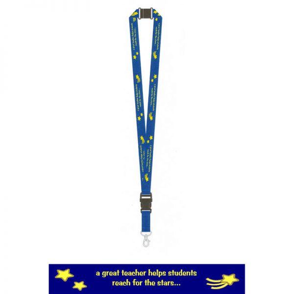 Get Ready Kids Teacher Lanyards, A great teacher helps students reach for the stars...