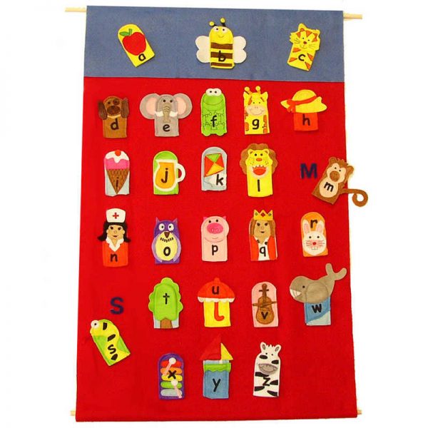 Get Ready Kids Alphabet Finger Puppets & Wall Chart