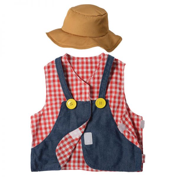 Cre8tive Minds Farmer Toddler Dress-Up, Vest & Hat