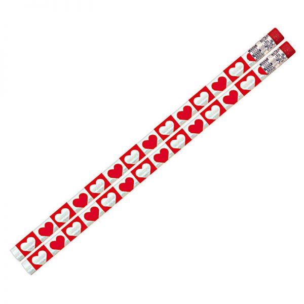 Musgrave Pencil Company Hearts 'O Glitter Pencil, Pack of 12