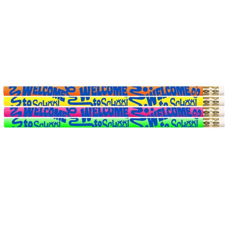 Musgrave Pencil Company Welcome To School Motivational Pencils, 12 Per Pack, 12 Packs