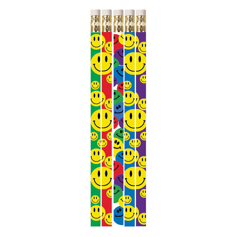 Musgrave Pencil Company Happy Face Assorted Motivational Pencils, Pack of 144