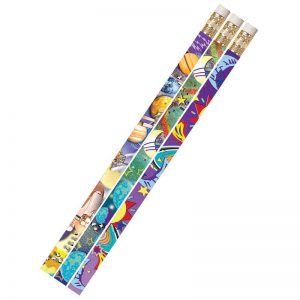 Musgrave Pencil Company Galaxy Galore Motivational/Fun Pencils, 12 Per Pack, 12 Packs