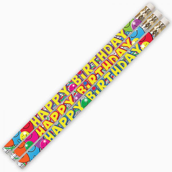Musgrave Pencil Company Birthday Bash Motivational/Fun Pencil, Pack of 144