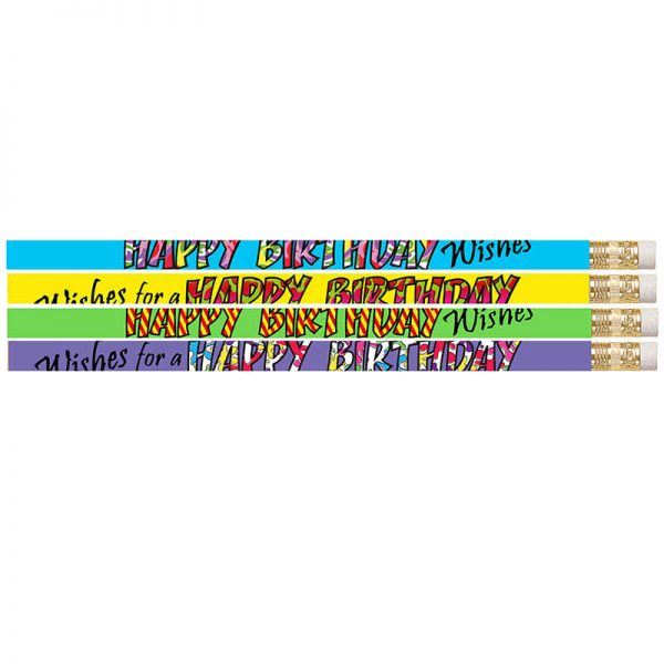 Musgrave Pencil Company Musgrave Happy Birthday Wishes Pencil, Pack of 144