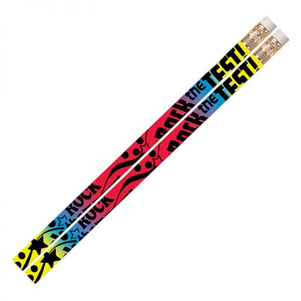 Musgrave Pencil Company Rock The Test Motivational Pencil, Pack of 12
