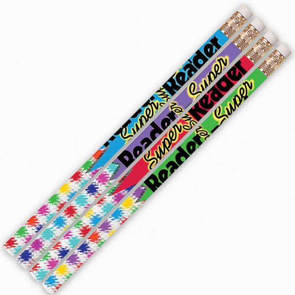 Musgrave Pencil Company Super Reader Motivational Pencils, 12/pkg