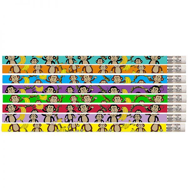 Musgrave Pencil Company Dancin’ Monkey Motivational Pencil, Pack of 12