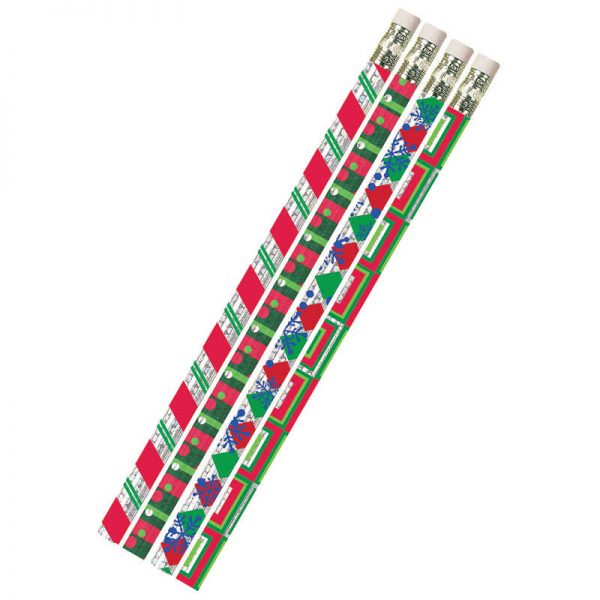 Musgrave Pencil Company Christmas Creations Motivational Pencils, 12/pkg