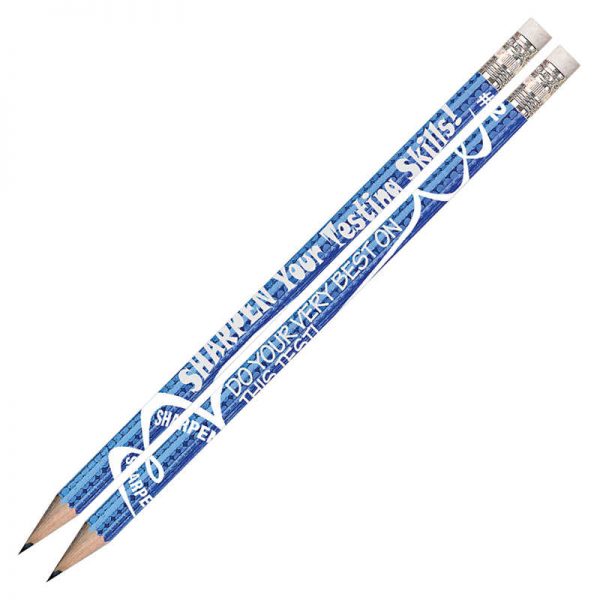 Musgrave Pencil Company Sharpen Your Testing Skills Motivational Pencils, 12/pkg