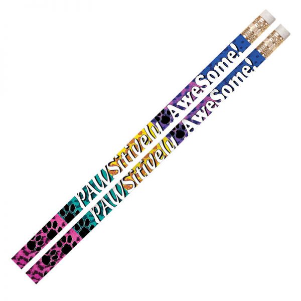 Musgrave Pencil Company Pawsitively Awesome Motivational Pencil, Pack of 12